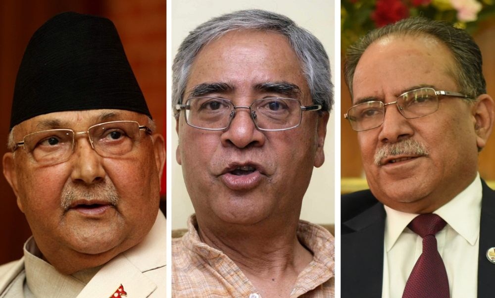 अख्तियार लगायत निकायमा नियुक्तिबारे छलफल गर्न प्रधानमन्त्री, प्रचण्ड र देउवाबीच छलफल