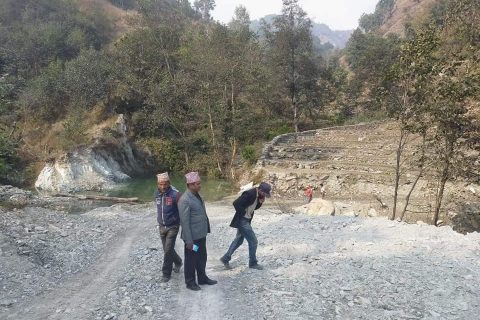 बिकासका योजना अनुगमनमा जुट्दै बारपाक सुलिकोट गाँउपालिका अध्यक्ष भट्ट