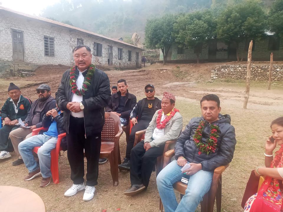 नेपाली कागेस आँबुखैरेनी वडा नम्बर ६ को भेला सम्पन्न