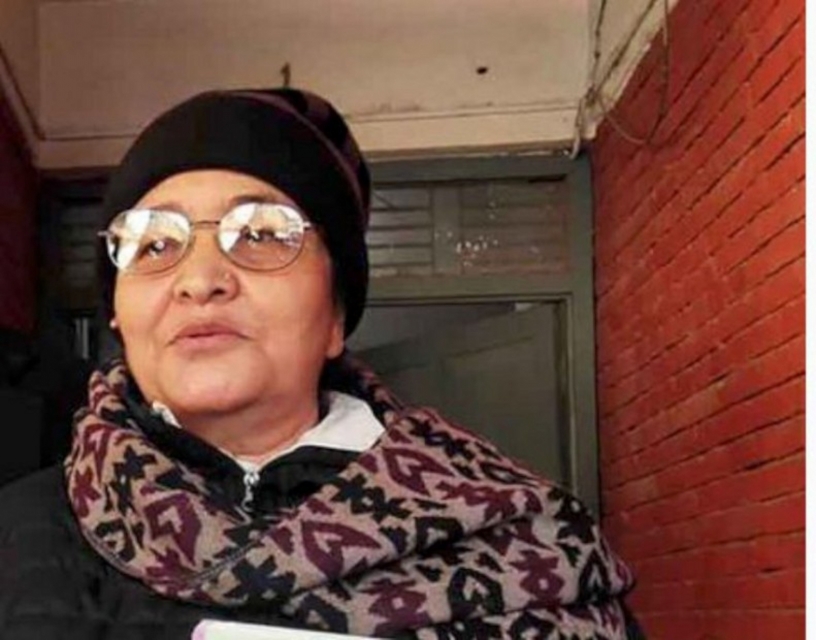 छोराको हत्यारालाई कारबाहीको माग गर्दै गोरखा फुजेलकी गंगामाया संयुक्तसंघको कार्यालयमा