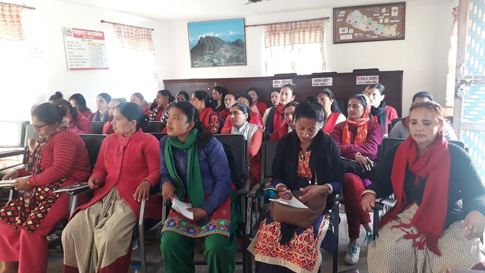 पालुङटारमा महिलाहरुका लागि २ दिने क्षमता अभिबृद्धि तालिम सम्पन्न