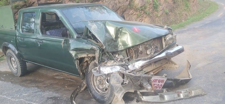 गोरखामा सेनाको भ्यान र ट्रिपर ठोक्कियो, ४ सैनिक घाइते २ को अबस्था गम्भीर