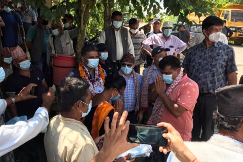 गण्डकी प्रदेशका उर्जामन्त्री आर्चायद्धारा गोरखाका पहिरो प्रभावित क्षेत्रको निरीक्षण