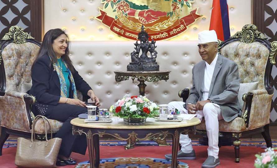 प्रधानमन्त्री देउवा र अमेरिकी उपमन्त्री जेयाबीच भेटवार्ता