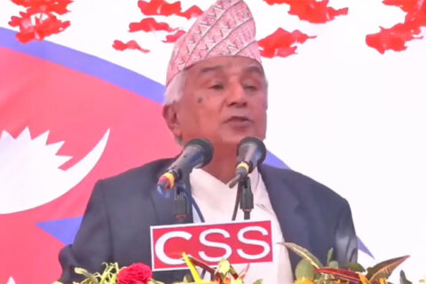 कांग्रेसको प्रतिस्पर्धी प्रचण्ड होइन, केपी ओली हुन् : रामचन्द्र पौडेल
