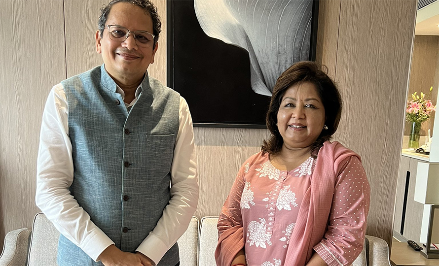 आरजु र भाजपा विदेश विभाग प्रमुख चौथाइवालेबीच भेटवार्ता