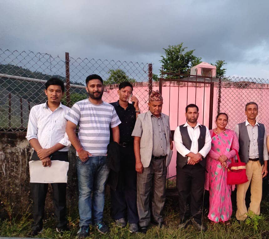 समन्वय उपप्रमुख परियारको नेतृत्वमा आरुघाटमा खानेपानी आयोजनाको अनुगमन: करिब ३ सय धुरी लाभाव्दित हुने