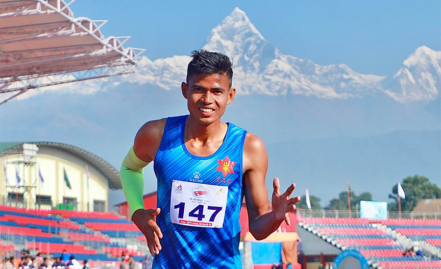 गोरखाका सोमलाई चार सय मिटर पुरुष दौडमा स्वर्ण