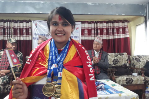 नवौ राष्ट्रिय खेलकुद: गोरखामा भएको बुद्धिचाल प्रतियोगितामा त्रिभुवन आर्मीकी लोहनीद्धारा स्वर्णमा ह्याट्रिक