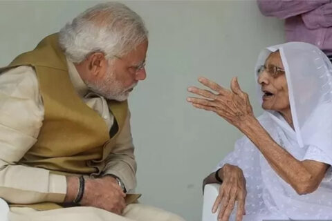 भारतीय प्रधानमन्त्रीलाई मातृशोक