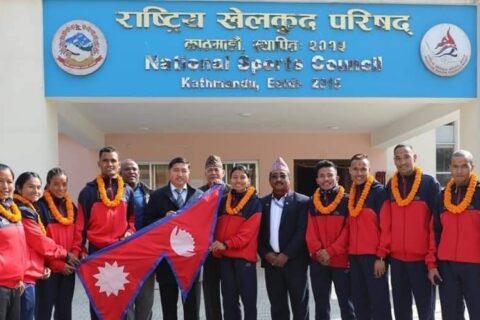 म्याराथनमा सहभागी हुन नेपाली खेलाडी टोली बंगलादेश प्रस्थान