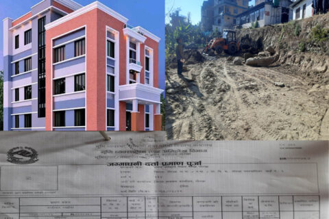 गोरखामा करिब साढे ३ करोड भन्दाबढीको लागतमा शहीद प्रतिष्ठान भवन निर्माण हुँदै