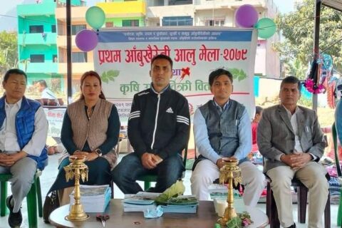 प्रथम आँबुखैरेनी आलु मेलामा १ लाख रुपैंया भन्दा बढीको आर्थिक कारोबार