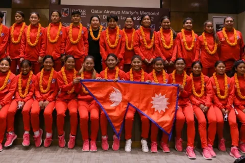 एसियन कप छनोट खेल्ने यू–२० महिला टोलीको बिदाइ