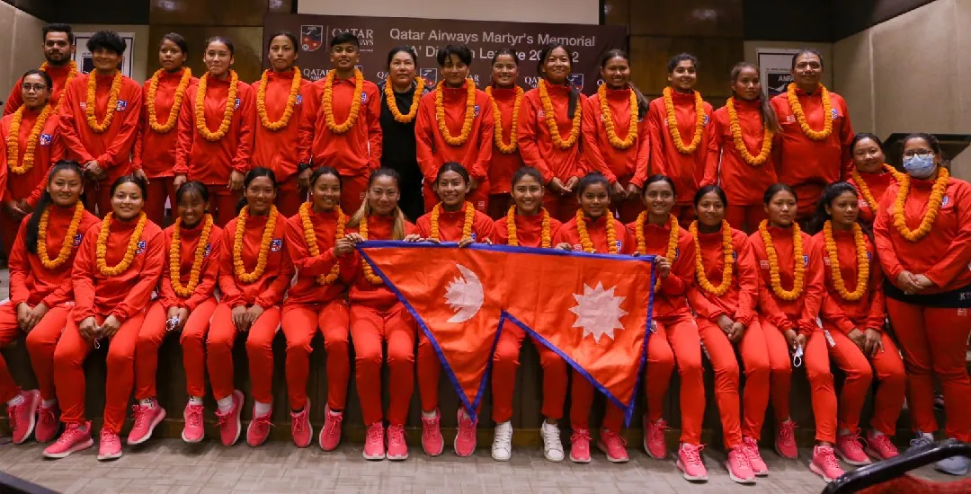 एसियन कप छनोट खेल्ने यू–२० महिला टोलीको बिदाइ