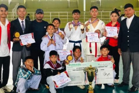 चार स्वर्णसहित प्रदेश स्तरीय कराँते प्रतियोगिताको उपाधी गोरखालाई