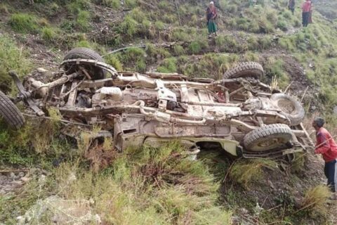 कालिकोटमा एम्बुलेन्स दुर्घटनाग्रस्त, दुईजनाको मृत्यु