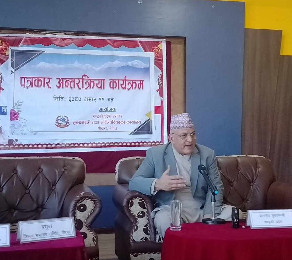 गण्डकी प्रदेशलाई आत्मानिर्भर प्रदेश बनाउने प्रयत्न भइरहेको छ : मुख्यमन्त्री पाण्डे