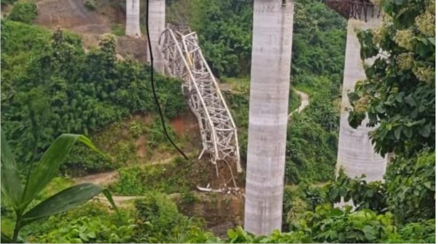 भारतमा बन्दै गरेको रेल ब्रिज भत्किदा १७ जना मजदुरको मृत्यु