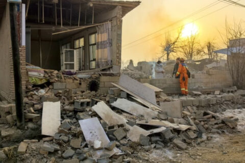 चीनमा भूकम्पमा मृत्यु हुनेको संख्या १३१ पुग्यो