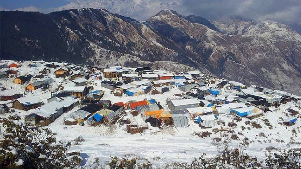 उत्तरी गोरखामा हिमपात