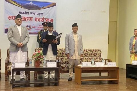 गण्डकीका मन्त्री देवकोटाले लिए शपथ ग्रहण