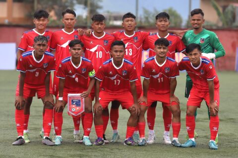 साफ–यू २० च्याम्पियनसिप स् बंगलादेशविरुद्ध नेपालले गर्‍यो दुई मिनेटको अन्तरमा दुई गोल प्रहार