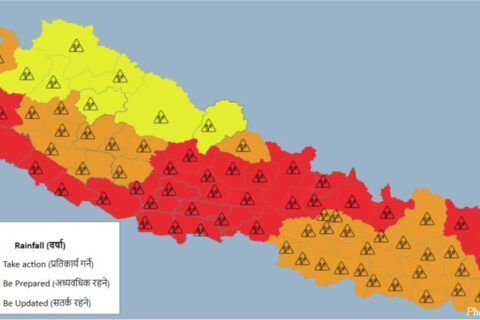 ५६ जिल्लामा रेड अलर्ट जारी : ११५५ बाट मोबाइलमा कुनै सन्देश आए राम्ररी पढ्न अनुरोध