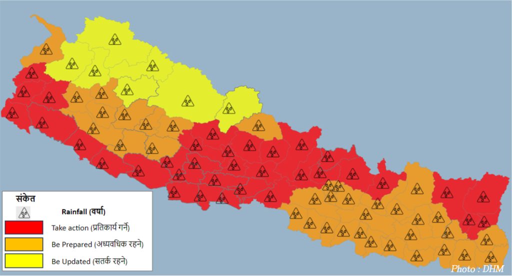 ५६ जिल्लामा रेड अलर्ट जारी : ११५५ बाट मोबाइलमा कुनै सन्देश आए राम्ररी पढ्न अनुरोध