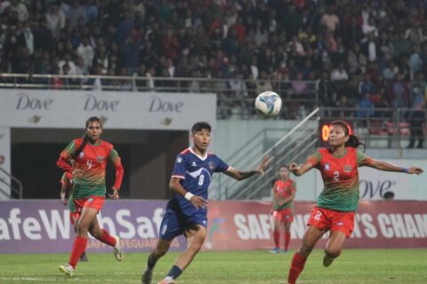 साफ महिला च्याम्पियनसिपस् नेपाललाई लगातार दोस्रो पटक घरेलु मैदानमा हराउँदै बंगलादेश च्याम्पियन