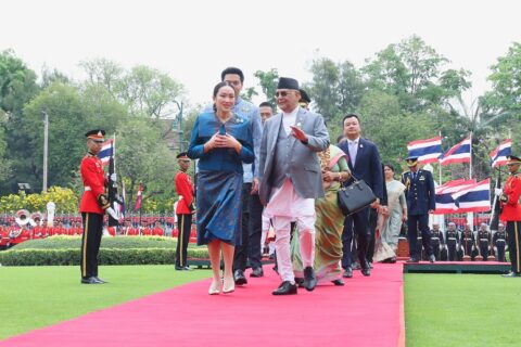 प्रधानमन्त्री ओली र थाइल्याण्डका प्रधानमन्त्री शिनावात्राबिच भेटवार्ता