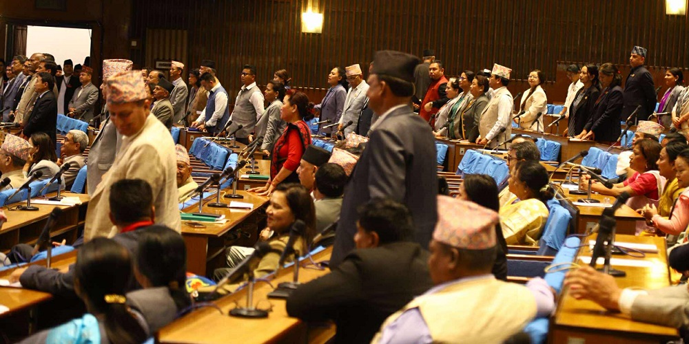 प्रतिनिधिसभा बैठक आधा घण्टाका लागि स्थगित