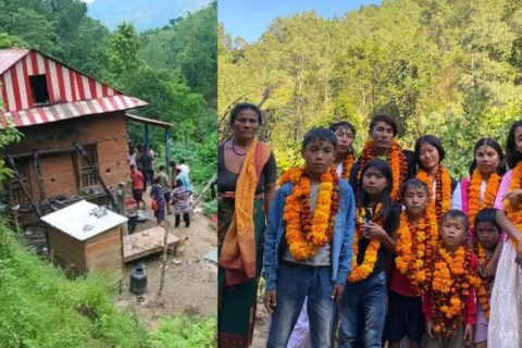 घर फर्किने भए हायू परिवार