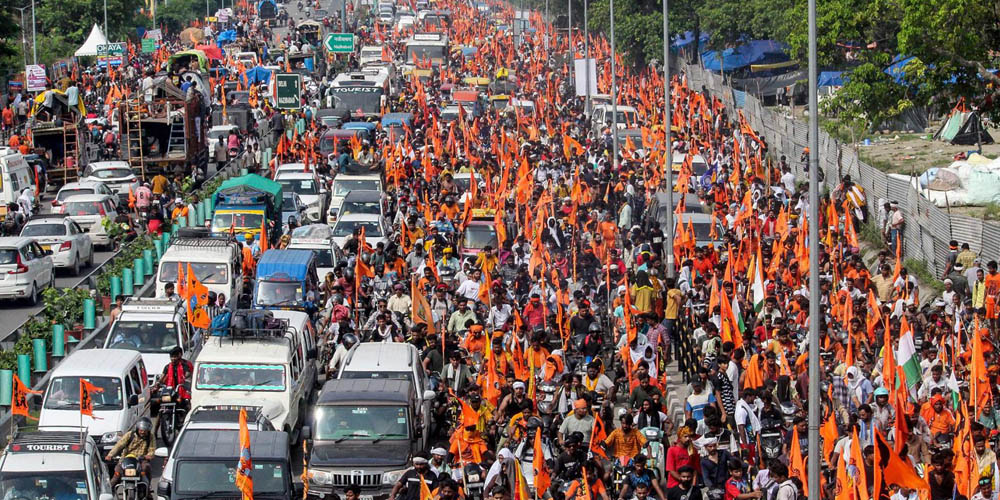 भारतको हरिद्वारस्थित एक मन्दिरमा भागदौड मच्चिँदा छजनाको मृत्यु