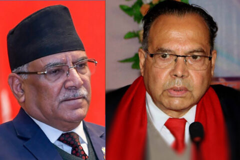 पूर्वप्रधानमन्त्रीद्वय दाहाल र खनालबीच भेटवार्ता
