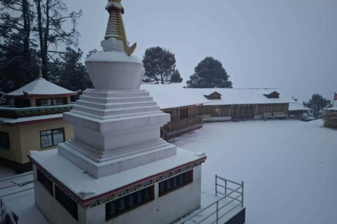 गोरखाको उत्तरी क्षेत्रमा हिमपात