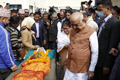 एमाले अध्यक्ष ओलीलाई पितृशोक