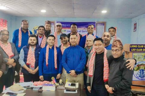 लायन्स क्लब अफ गोरखाका अध्यक्षमा श्रेष्ठ चयन