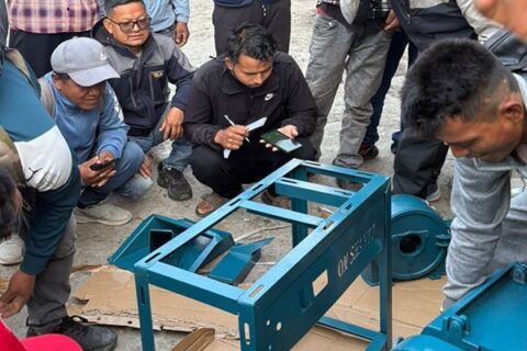 गोरखा र धादिङका किसानहरुलाई मेशिन मर्मत सम्वन्धि तालिम