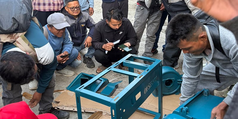 गोरखा र धादिङका किसानहरुलाई मेशिन मर्मत सम्वन्धि तालिम