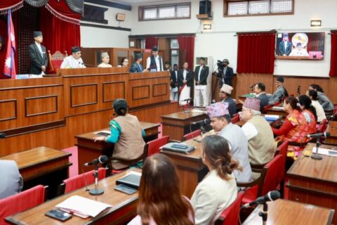 प्रधानमन्त्रीको अभिव्यक्तिले तनाव स् दोस्रो दिन पनि कार्यसूचीमै प्रवेश गरेन राष्ट्रिय सभा