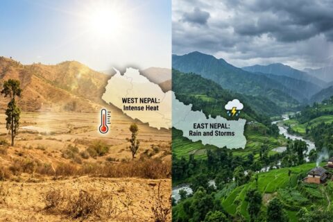 आउँदो हप्ता पश्चिम तराईमा गर्मी बढ्ने, पूर्वमा पानी पर्ने