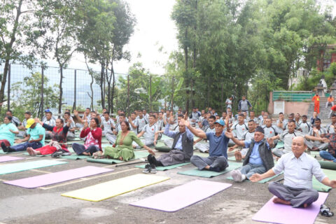 गोरखामा विश्व योग दिवसको अवसरमा निःशुल्क योग शिविर