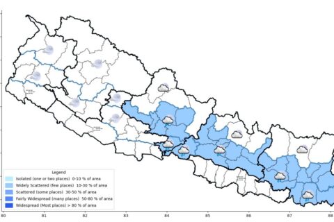 नेपालबाट बाहिरिन थाल्यो मनसुन